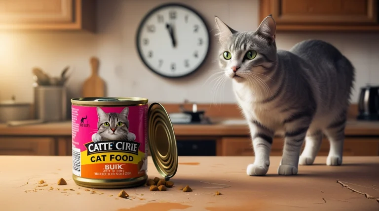 how long can canned cat food sit out