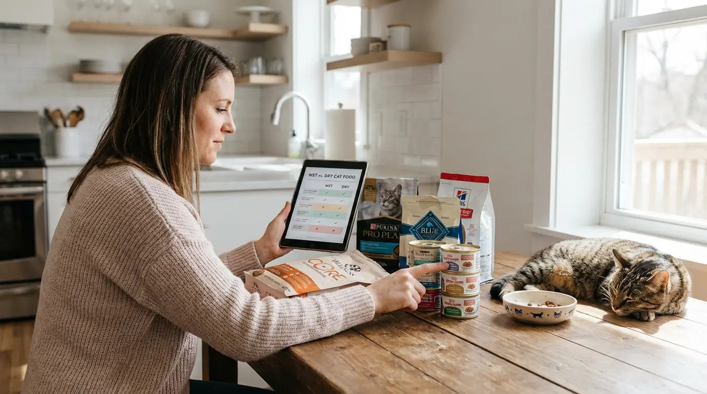 Wet vs Dry Cat Food