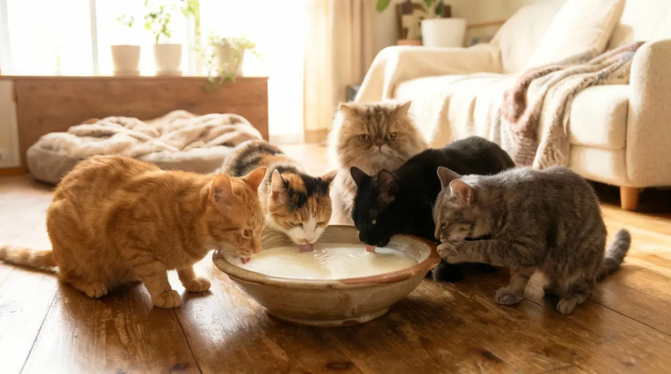 can cats drink milk
